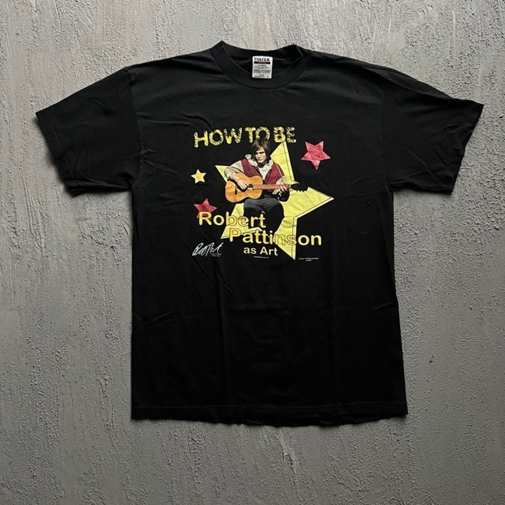 Vintage Robert Pattinson Shirt‎ Large Black 2000s Y2K Movie Promo